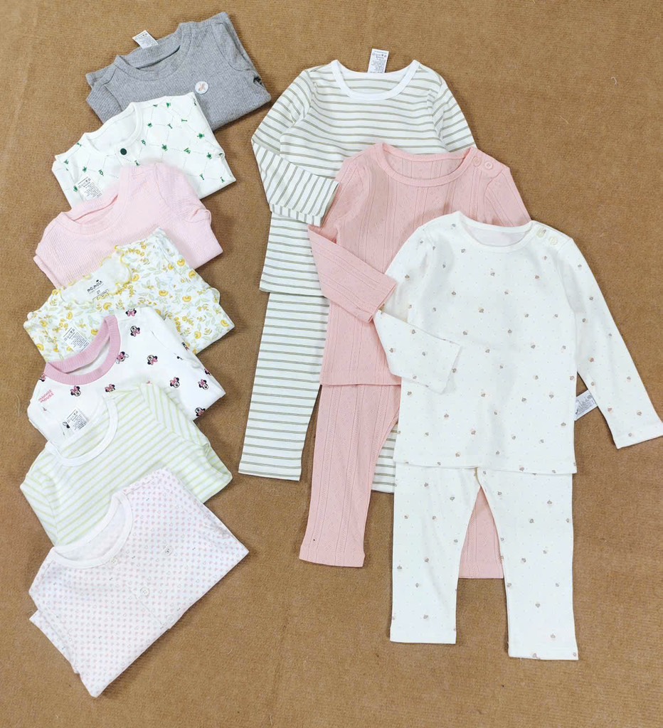 B20 Bộ cotton Hàn tay dài