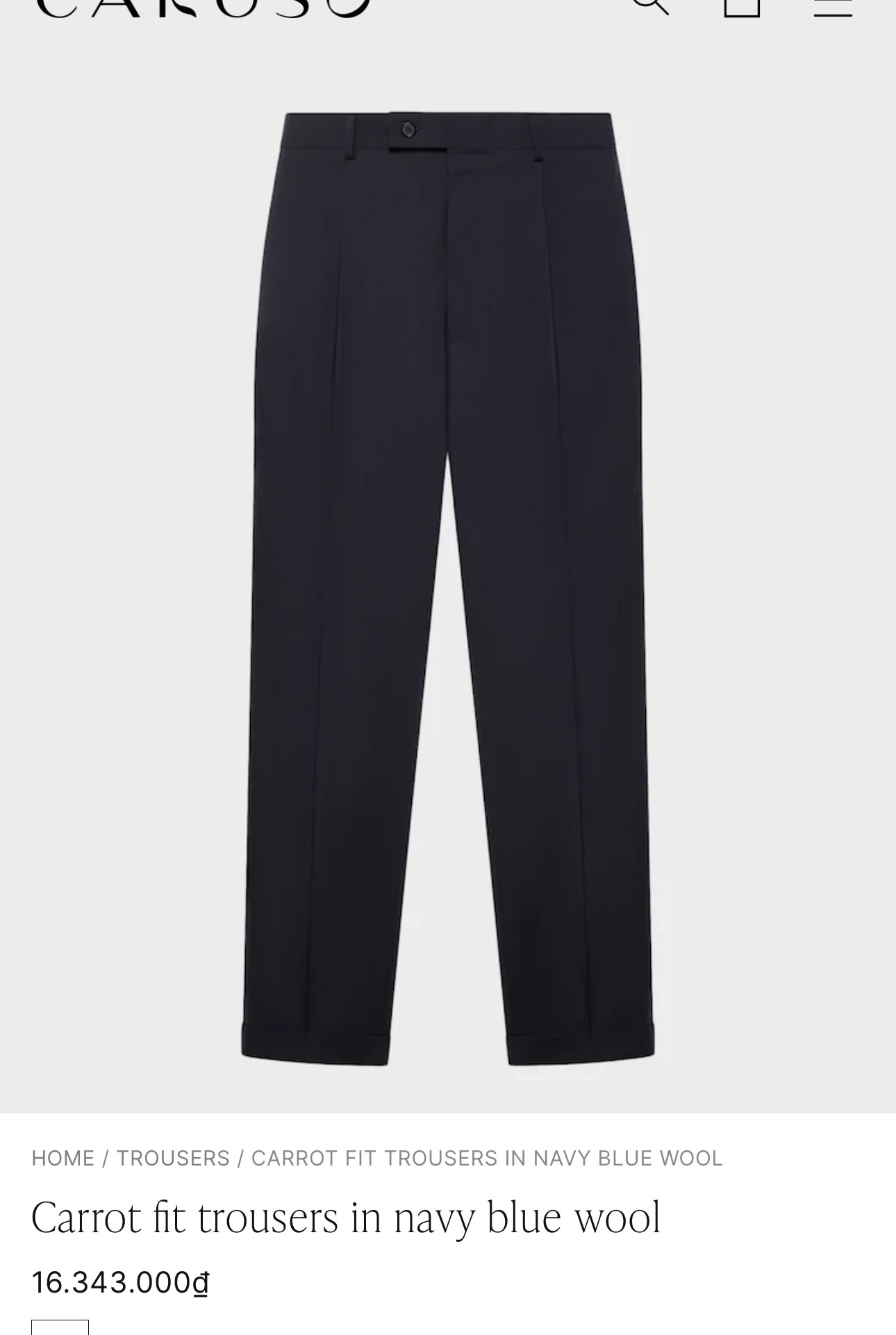 Q67 Quần âu nam Caruso