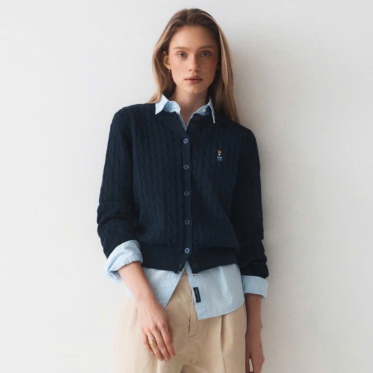 A116 Áo len gấu có cúc