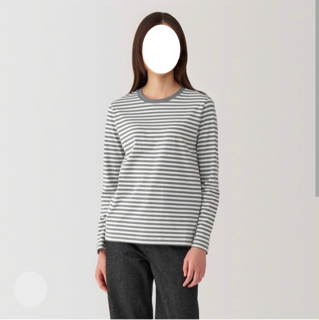 AE29 Áo thun cotton cổ tròn tay dài