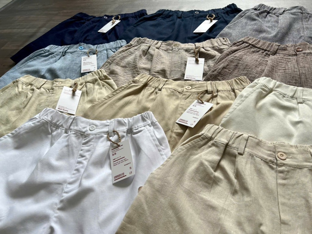 QE22 Quần short nữ linen