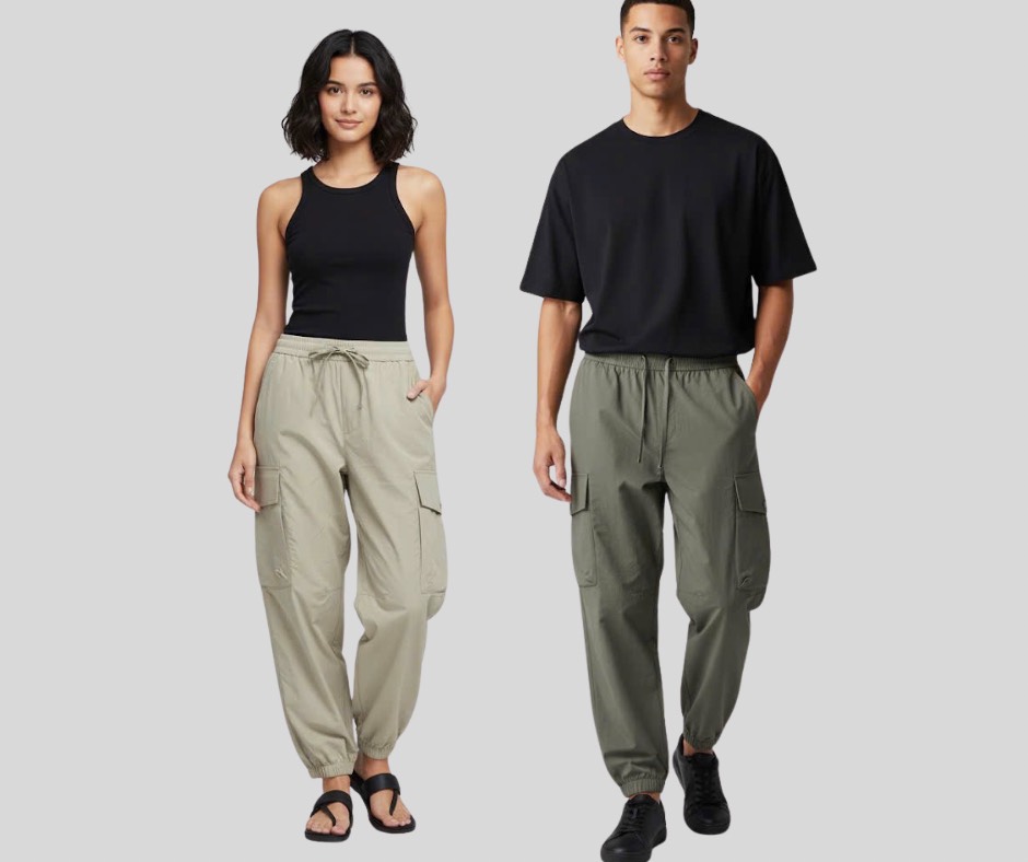 Q123 Quần gió túi hộp Uni