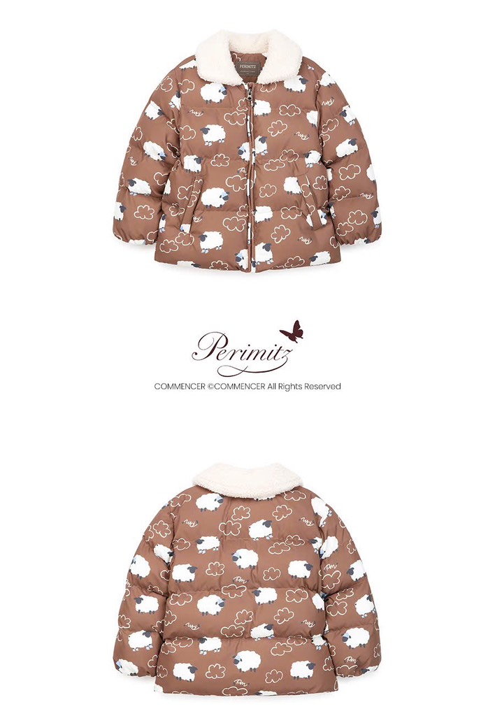 A146 Áo phao cổ lông cừu Prm