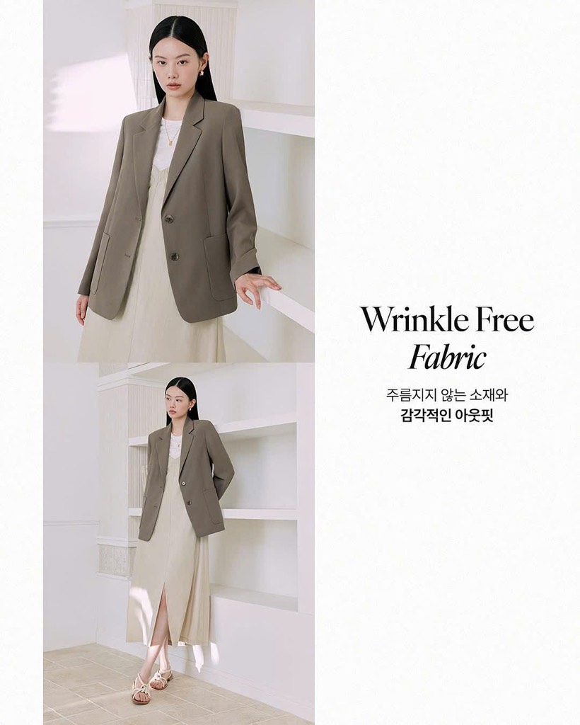 AE46 Áo vest blazer nữ