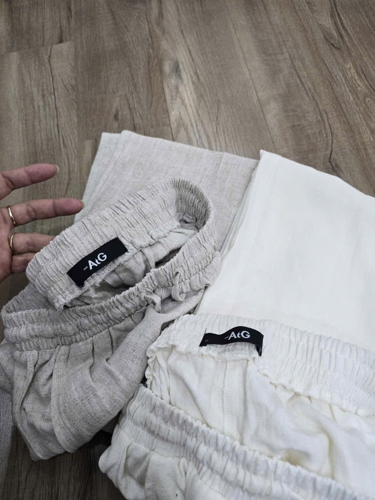 QE02 Quần suông linen Atg