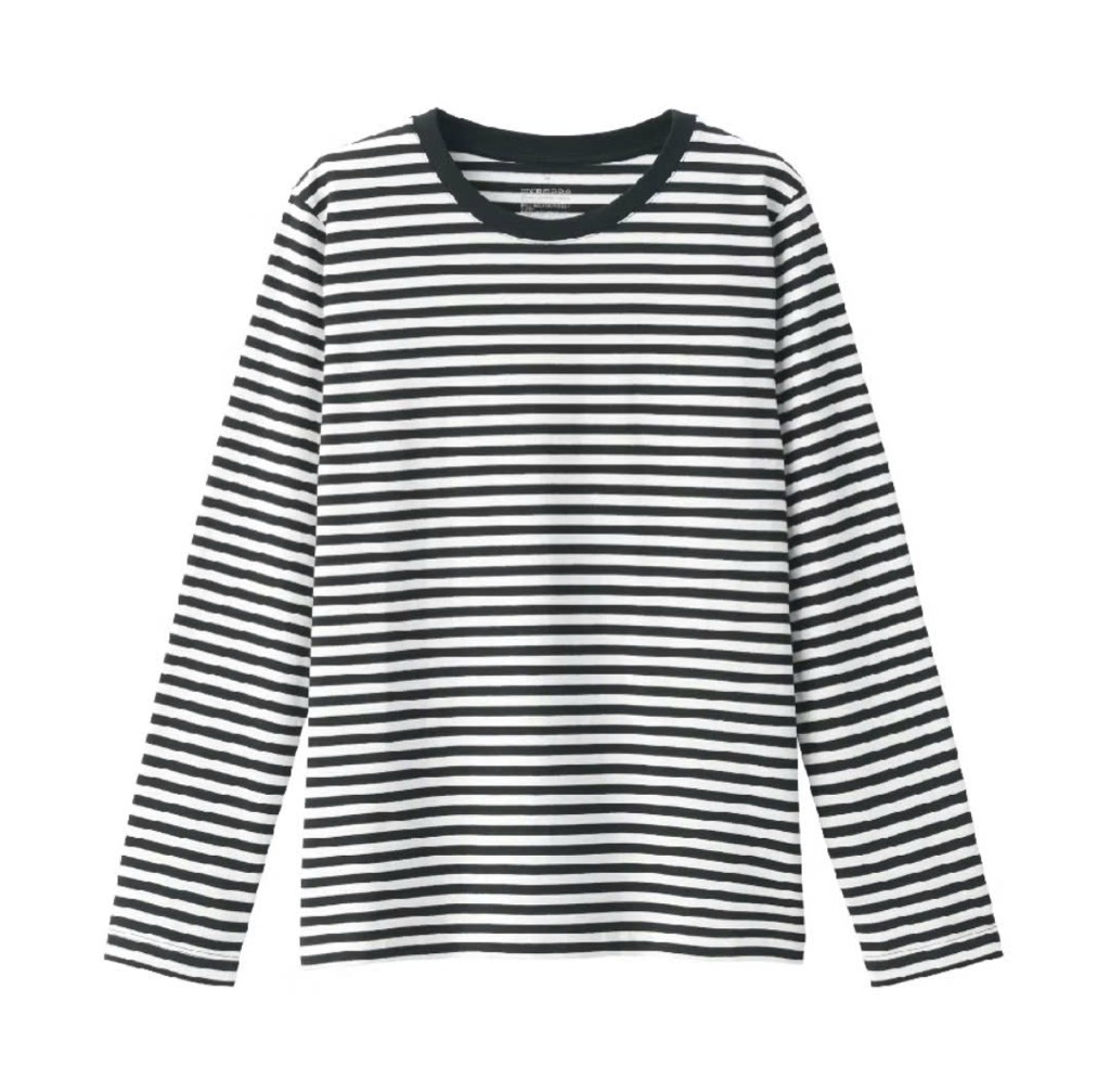 AE29 Áo thun cotton cổ tròn tay dài