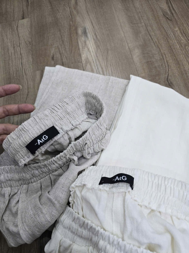 QE02 Quần suông linen Atg