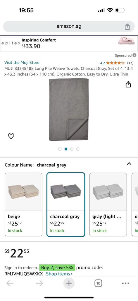 P10 Khăn Mu Zi Nhật 2 mặt