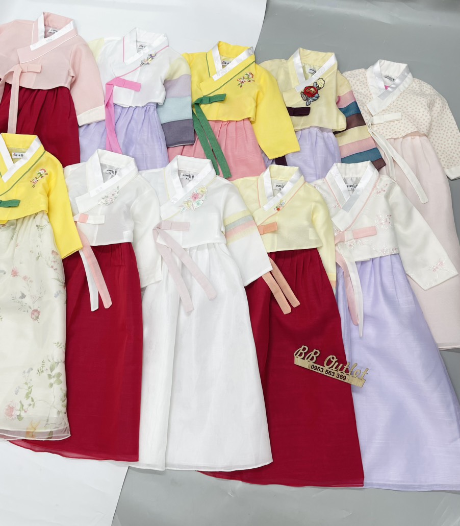 Bộ Hanbok bé gái 3T