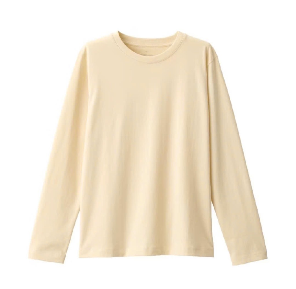 AE29 Áo thun cotton cổ tròn tay dài