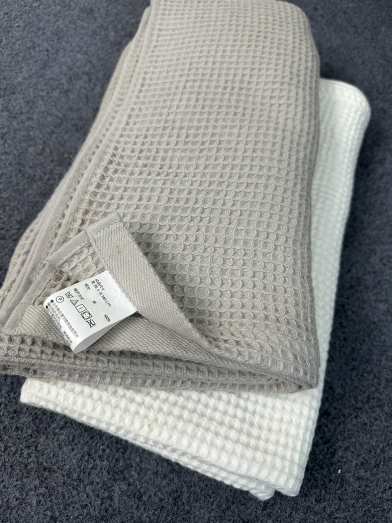 Khăn tắm tổ ong Mu Zi 70*1m4