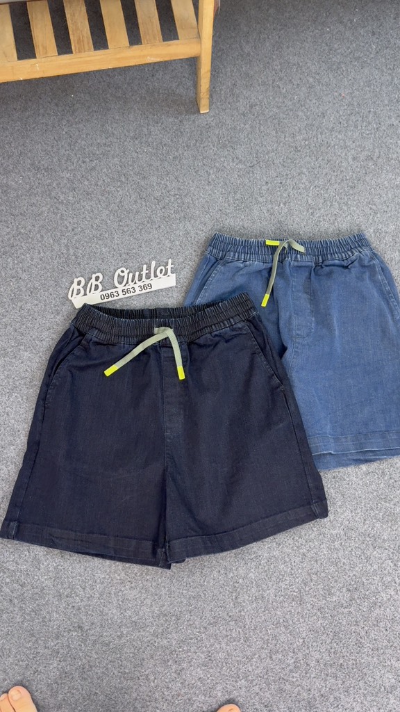 QE24 Quần đùi jeans mềm