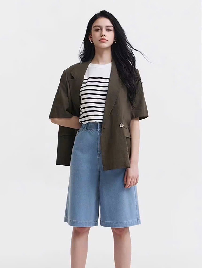QE21 Quần short Hàn lửng