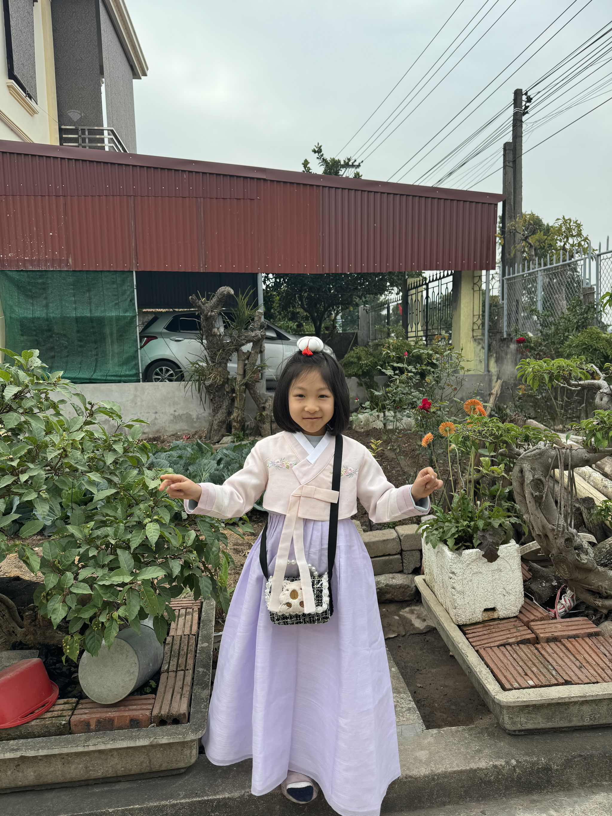Bộ Hanbok bé gái 3T