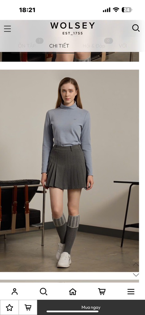 A140 Áo nỉ nữ WOLSEY