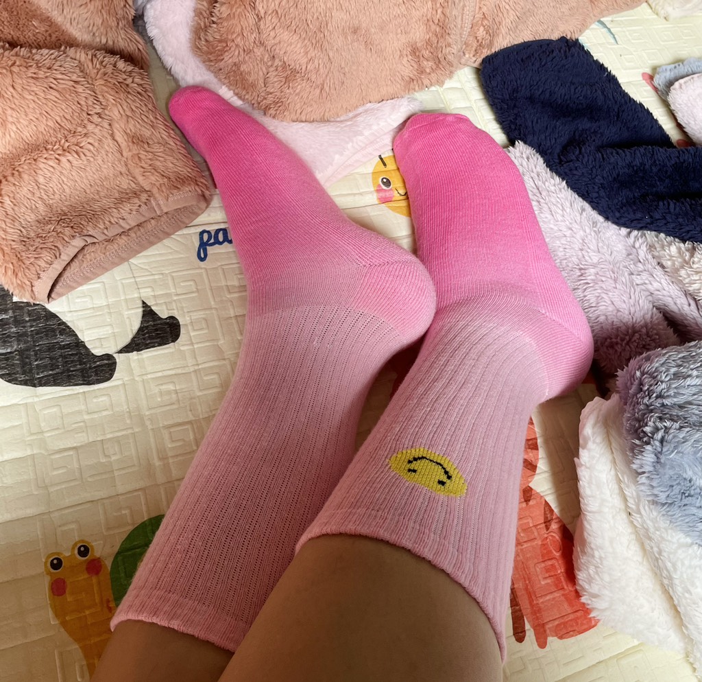 T17 Tất Ombre cổ cao American