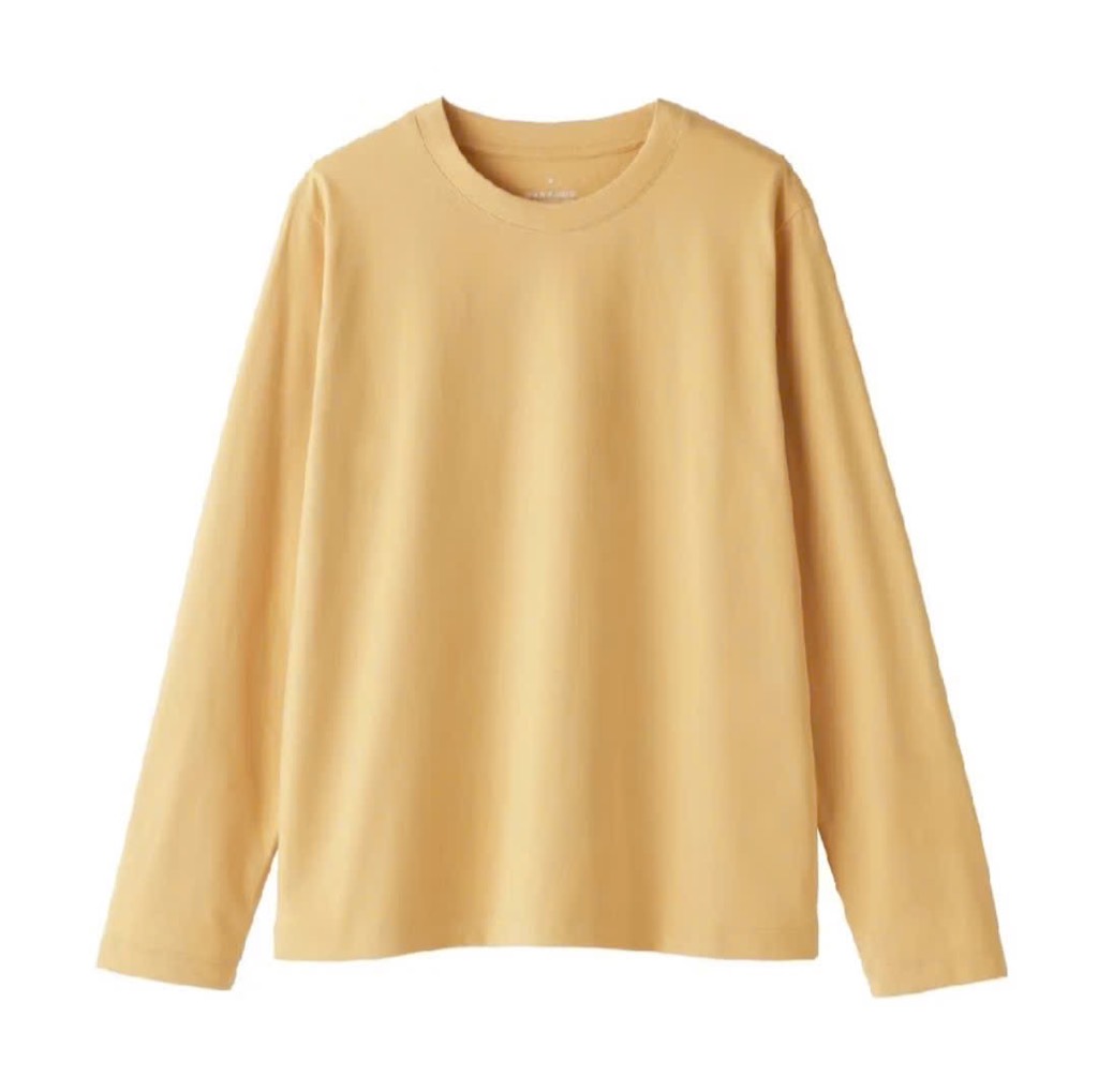 AE29 Áo thun cotton cổ tròn tay dài