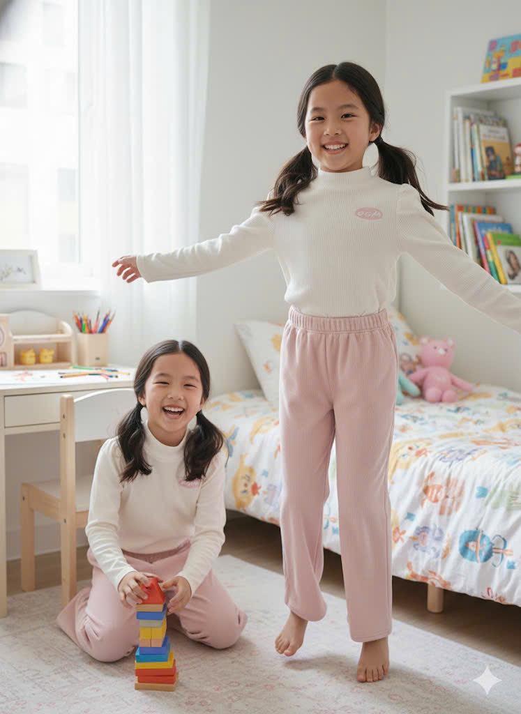 Q127 Quần nhung bé gái Toto