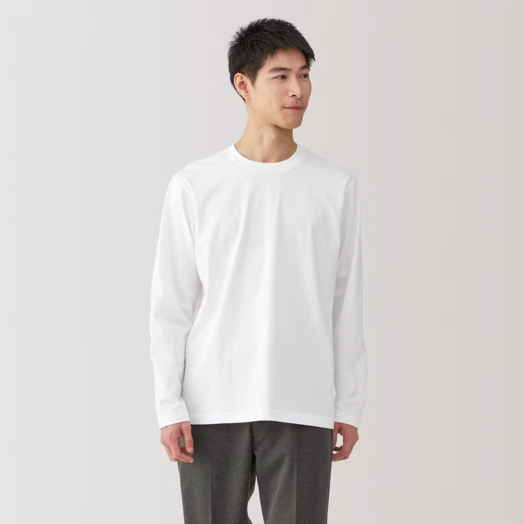 AA19 Áo cotton mj nam tay dài
