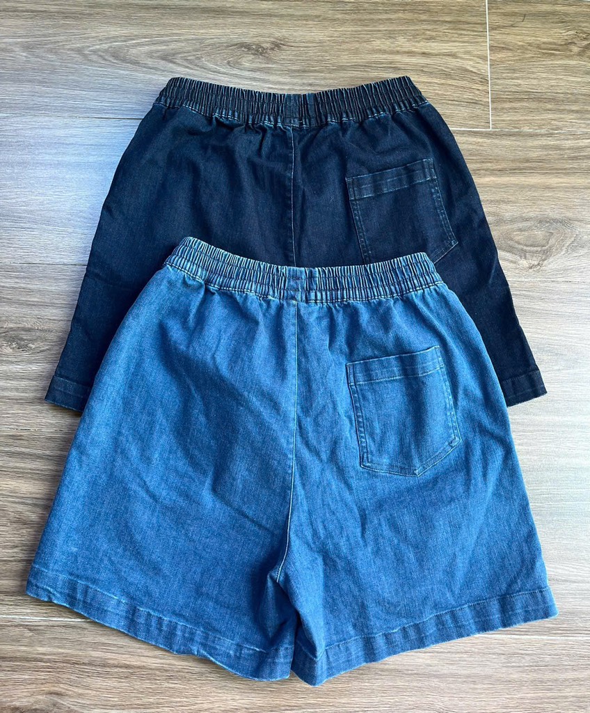 QE24 Quần đùi jeans mềm