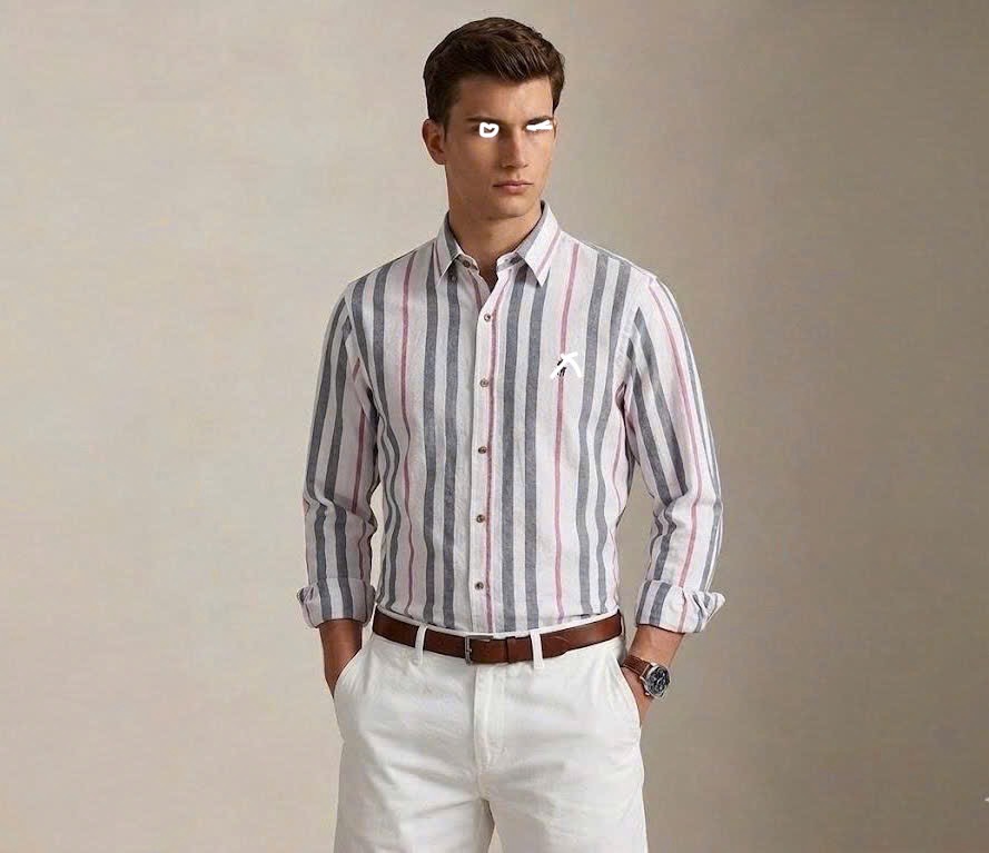AA08 Áo sơ mi nam vải linen