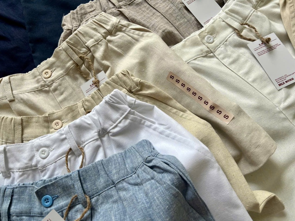QE22 Quần short nữ linen