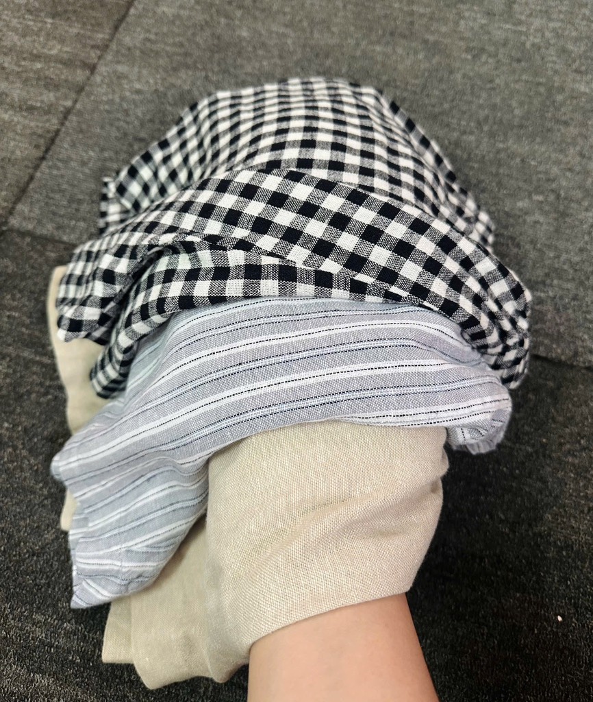 QE09 Quần short linen Old