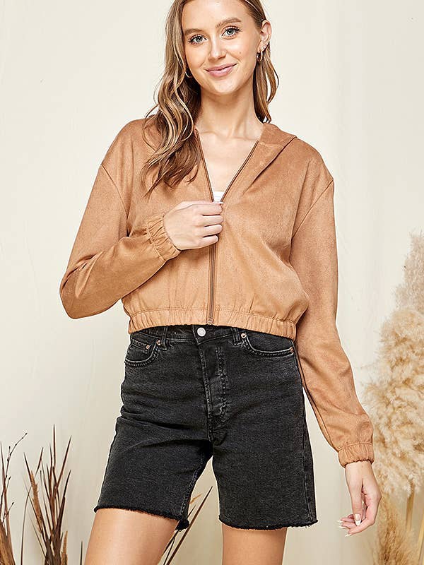 Áo khoác da lộn Heart & Hip