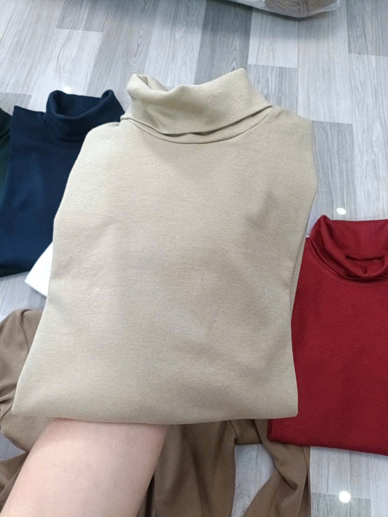 AE35 Áo cotton cổ lọ