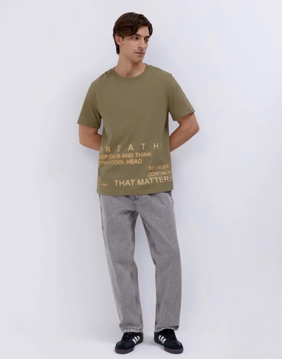 A26 Áo thun nam in chữ GJ