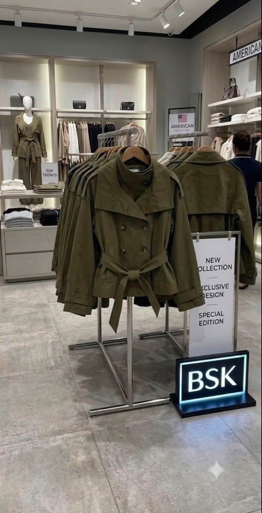 AE44 Áo khoác ka ki bsk