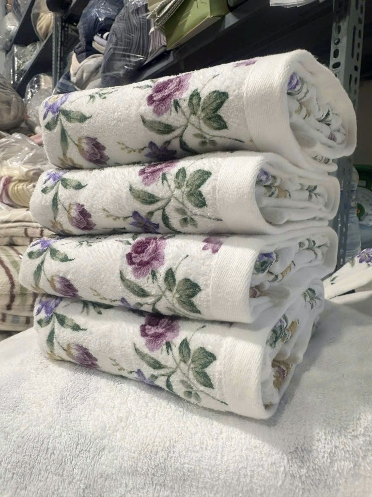 P20 Khăn tắm Nhật hoa tím 60*120cm