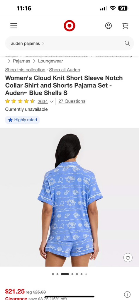 B34c Bộ pyjama Auden