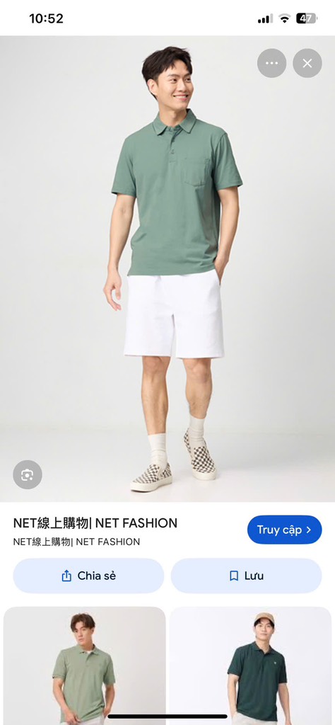 Q150 Quần short nam ka ki Net