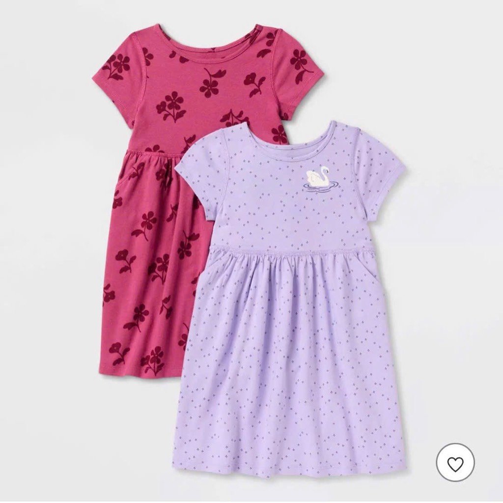 V24 Váy đầm cotton bé gái C&J