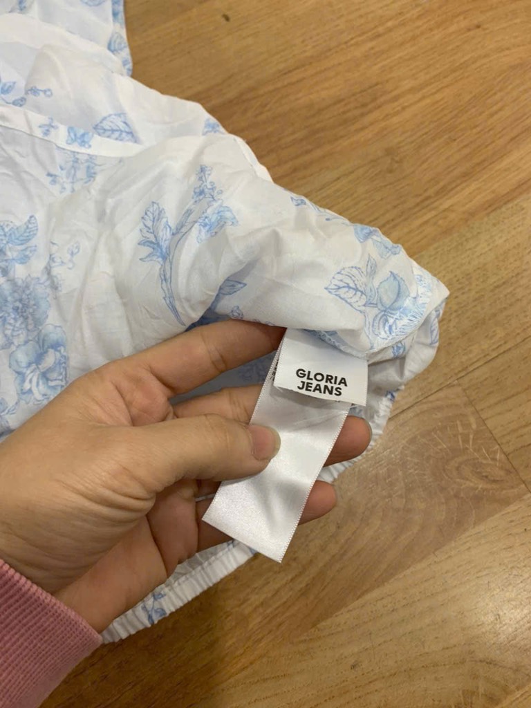 A117 Áo sơ mi thô boi croptop GJ