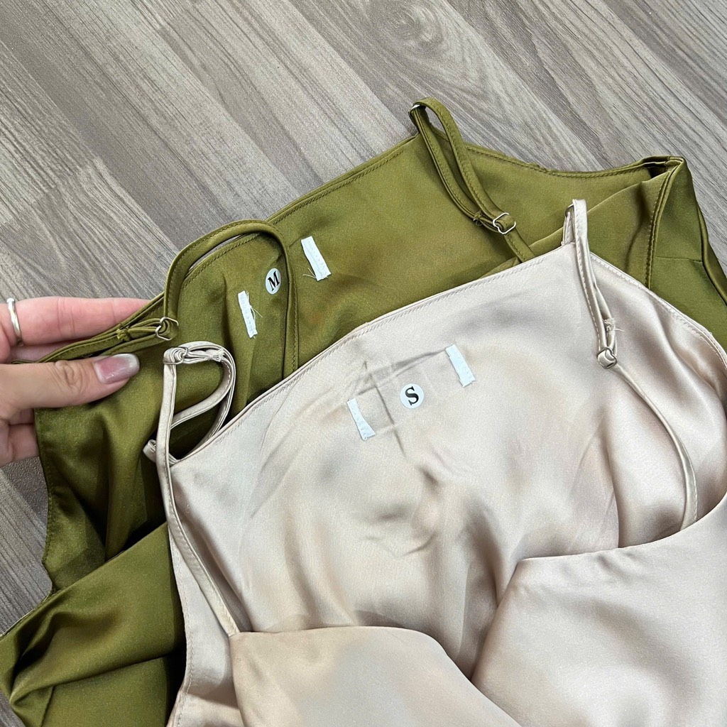 V23 Đầm lụa 2 dây