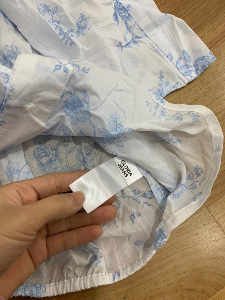 A117 Áo sơ mi thô boi croptop GJ