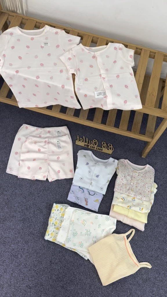 B22 Bộ cotton Hàn ngắn