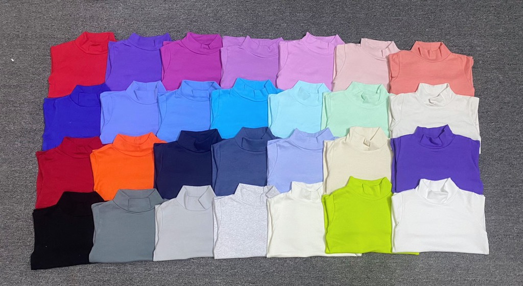 Áo thun tăm cổ 3 phân Muji