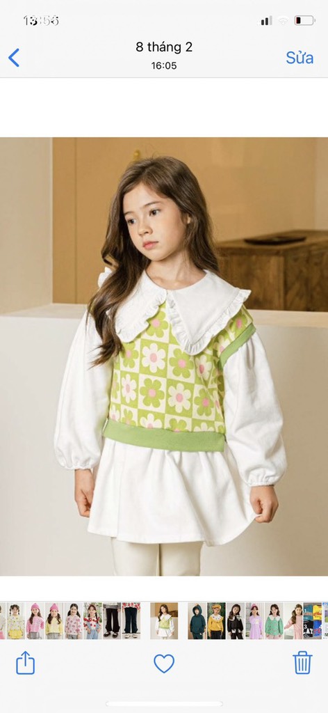 Áo nỉ bé gái Lilipurri & Owleybarn