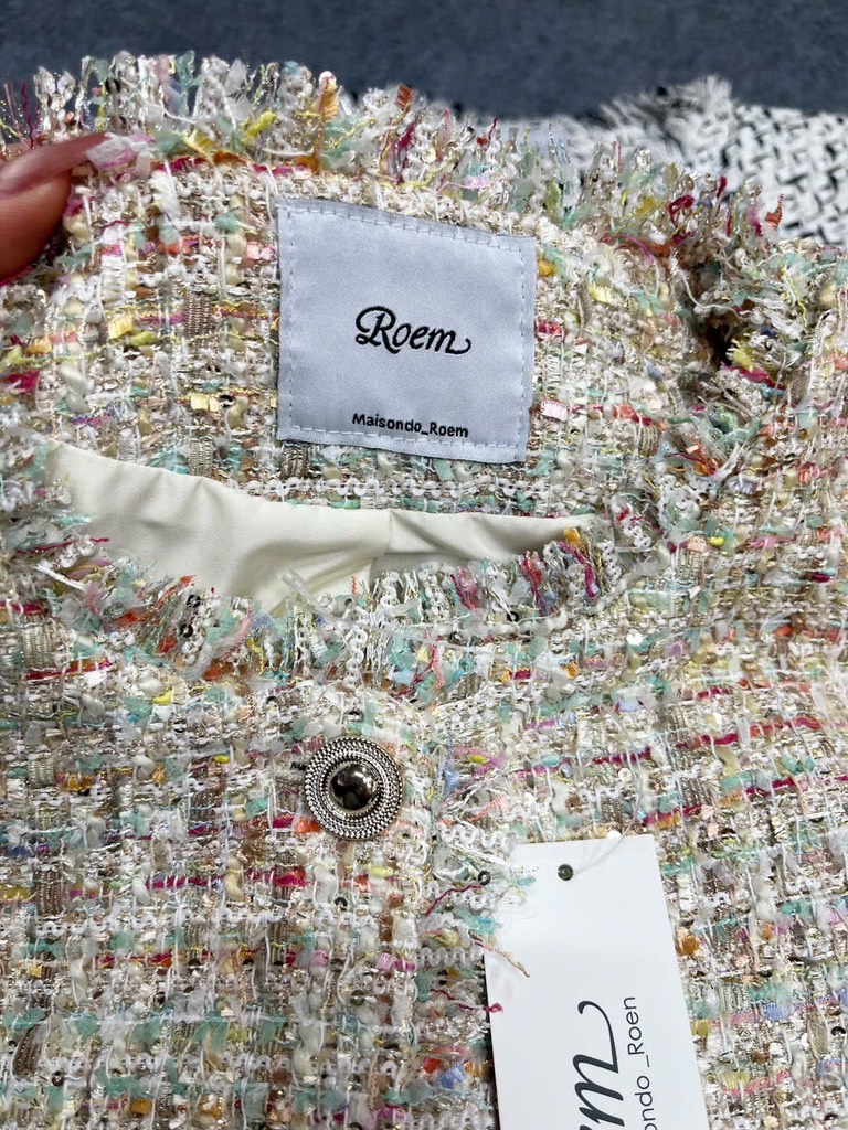 A169 Áo dạ tweed Roem