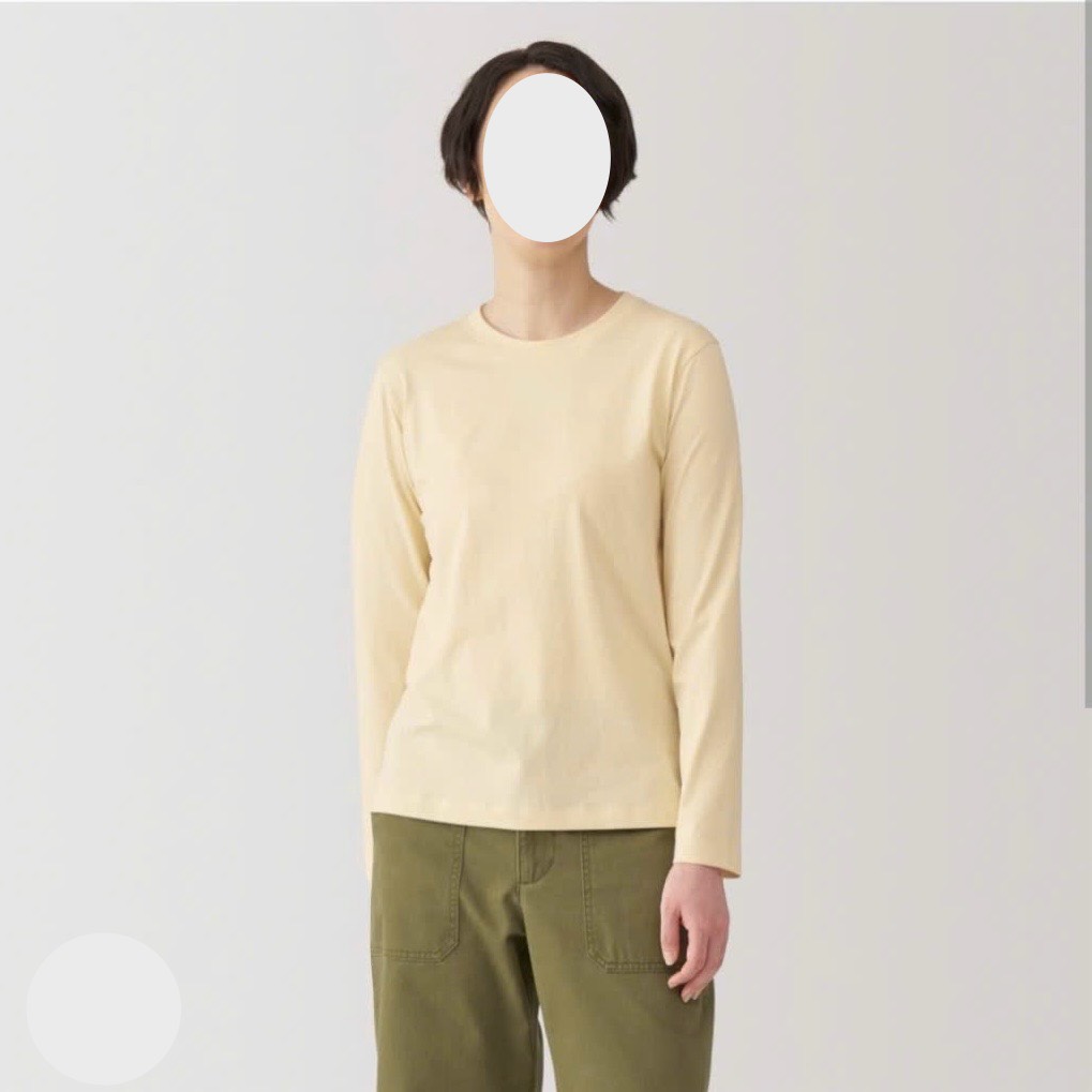 AE29 Áo thun cotton cổ tròn tay dài