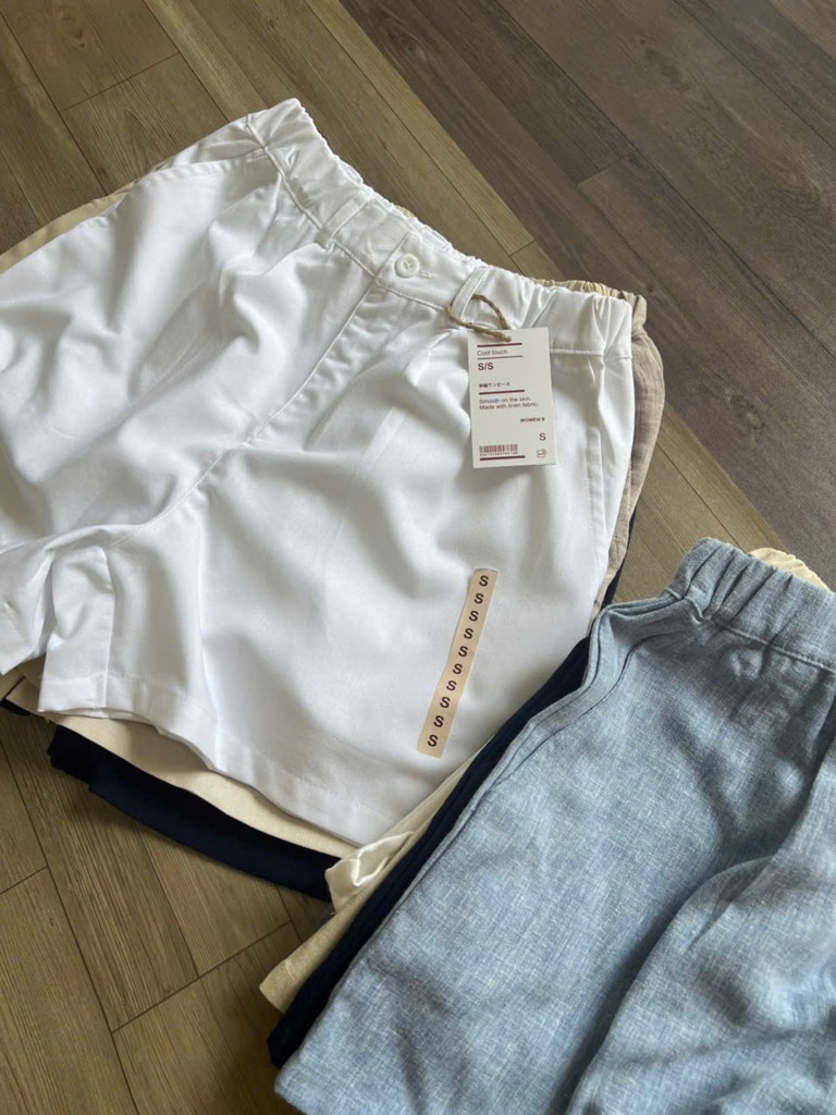 QE22 Quần short nữ linen