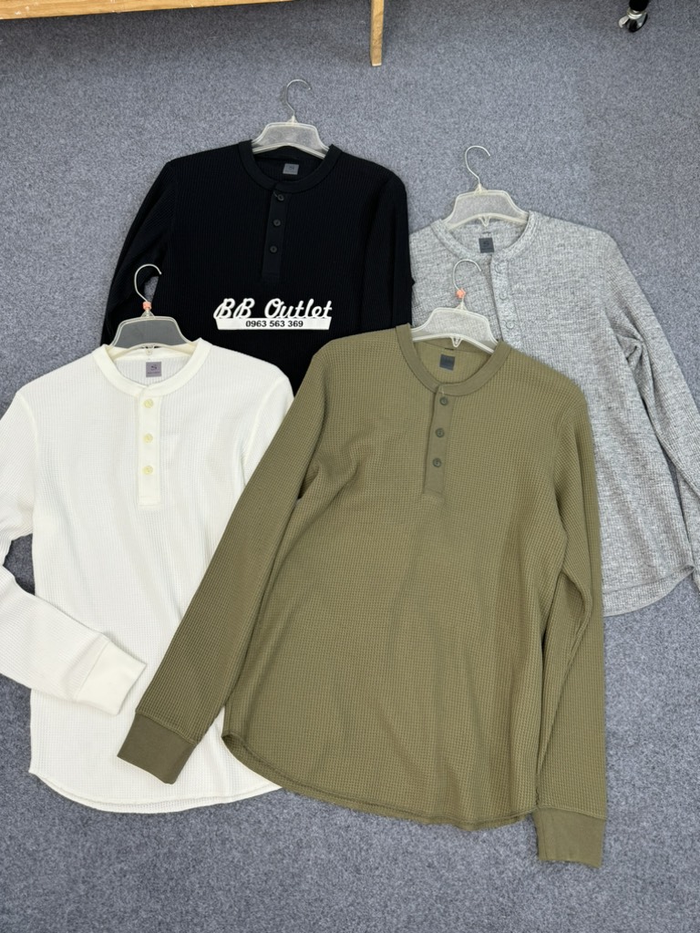 AA15 Áo cottong tổ ong nam