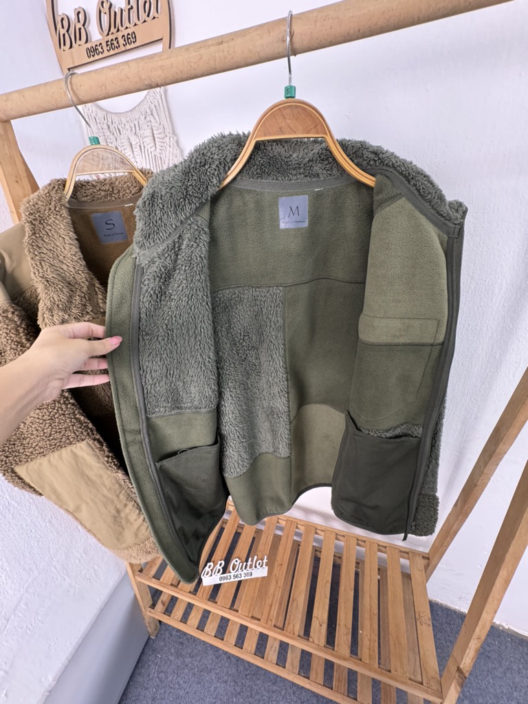 AA24 Áo khoác nỉ lông cừu