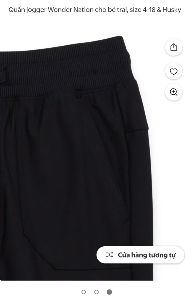 Q122 Quần jogger bé trai Wonder nation