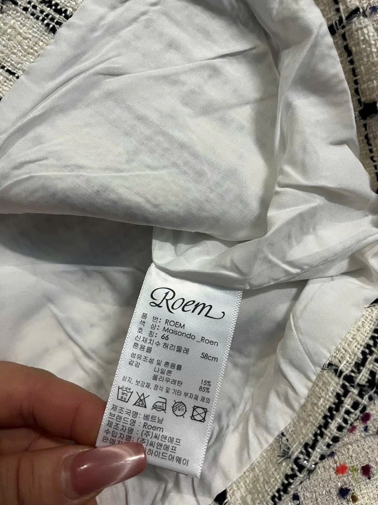 A169 Áo dạ tweed Roem