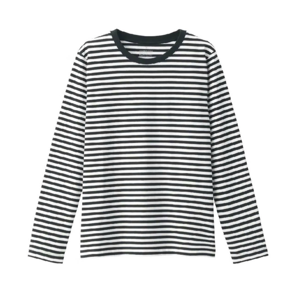 AE29 Áo thun cotton cổ tròn tay dài