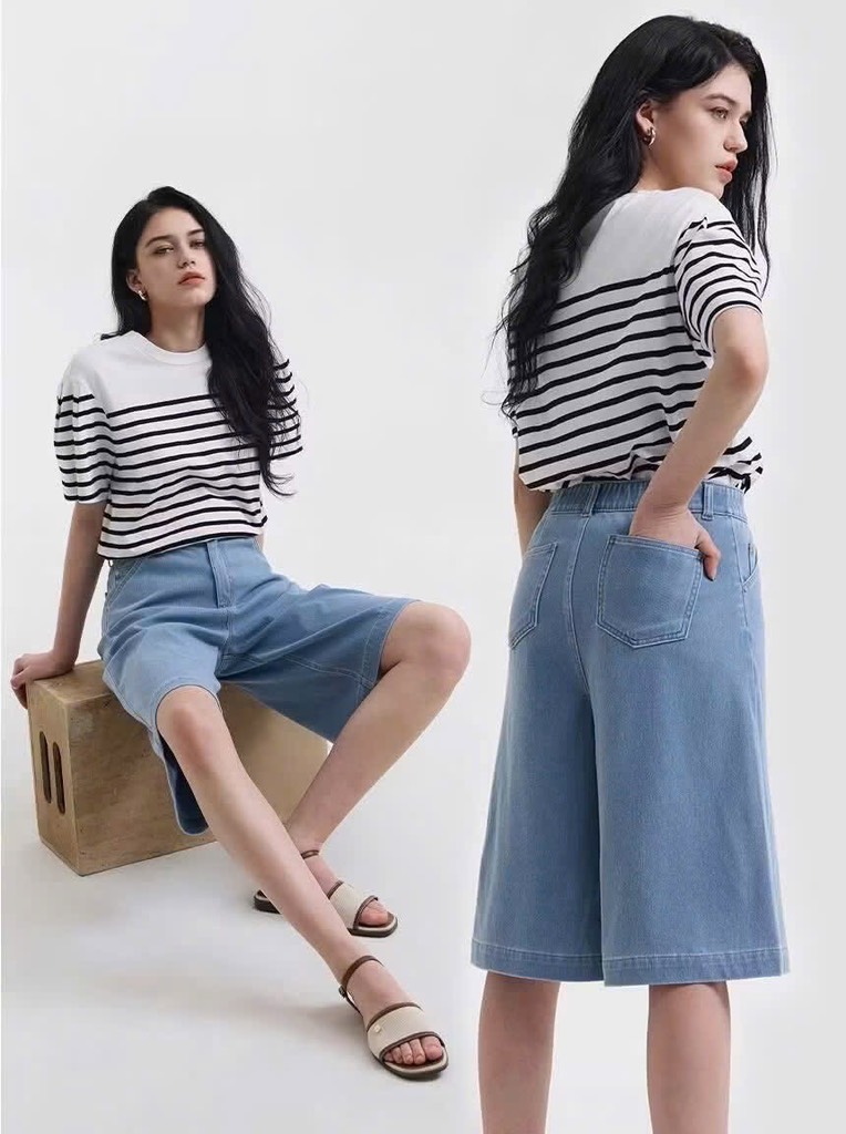 QE21 Quần short Hàn lửng